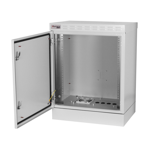 Cabinet rack exterior 12U 19” 600×450, capacitate incarcare 300 kg, IP55, IK10 – ASYTECH Networking ASY-12U-6045EXIP55