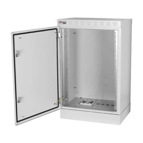 Cabinet rack exterior 16U 19” 600×450, capacitate incarcare 300 kg, IP55, IK10 – ASYTECH Networking ASY-16U-6045EXIP55