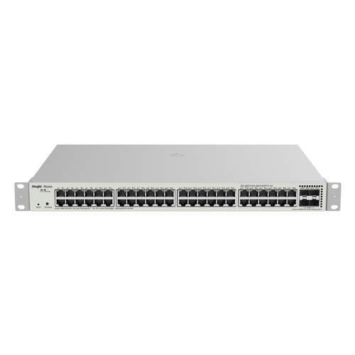 Switch L2, 48 x RJ45 1G PoE+, 4 x SFP 1G, PoE 370W, Cloud Management – Ruijie Reyee RG-NBS3100-48GT4SFP-P-V2