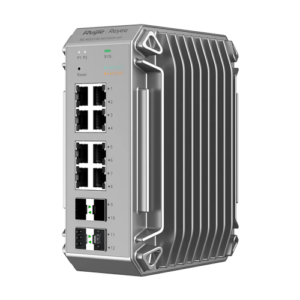 Switch industrial L2, 8 x RJ45 1G PoE+, 4 x SFP 1G, PoE 240W, Cloud Management – Ruijie Reyee RG-NIS3100-8GT4SFP-HP