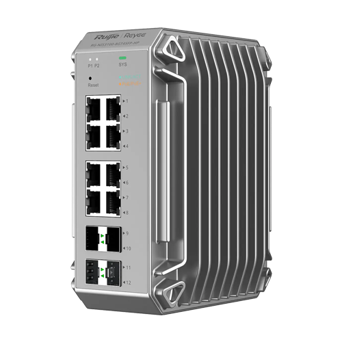 Switch industrial L2, 8 x RJ45 1G PoE+, 4 x SFP 1G, PoE 240W, Cloud Management – Ruijie Reyee RG-NIS3100-8GT4SFP-HP